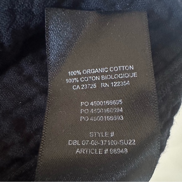 Aritzia Wilfred Free Firefly Black Gauzy Midi Dress Size Medium - Picture 16 of 16